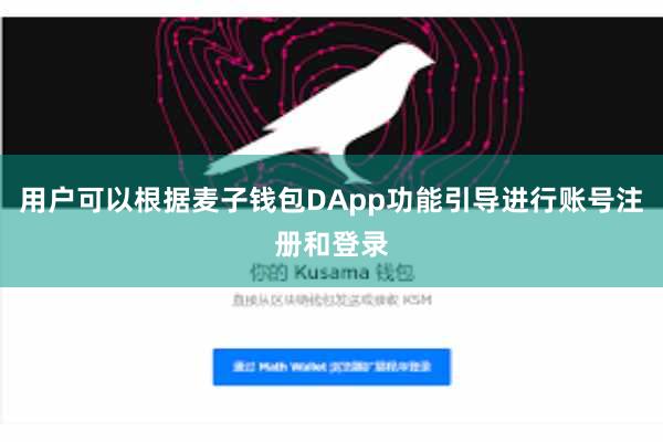 用户可以根据麦子钱包DApp功能引导进行账号注册和登录