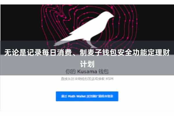无论是记录每日消费、制麦子钱包安全功能定理财计划