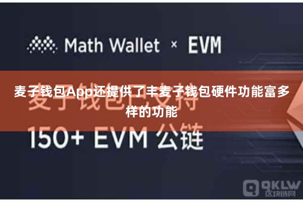 麦子钱包App还提供了丰麦子钱包硬件功能富多样的功能