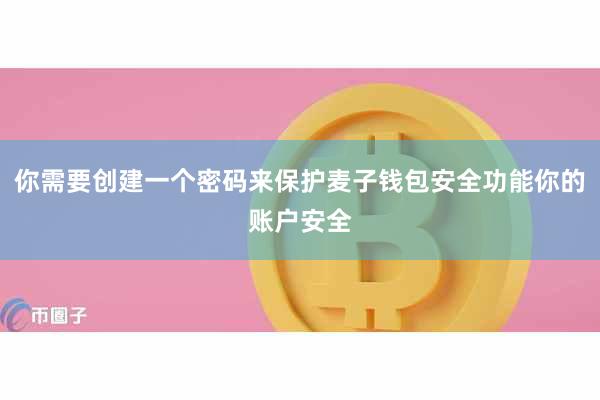 你需要创建一个密码来保护麦子钱包安全功能你的账户安全