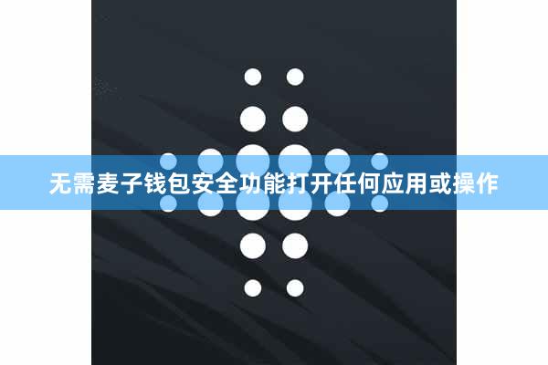 无需麦子钱包安全功能打开任何应用或操作