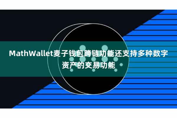 MathWallet麦子钱包跨链功能还支持多种数字资产的交易功能