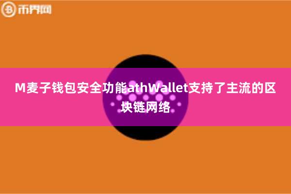 M麦子钱包安全功能athWallet支持了主流的区块链网络