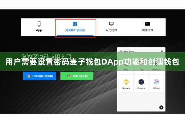 用户需要设置密码麦子钱包DApp功能和创建钱包