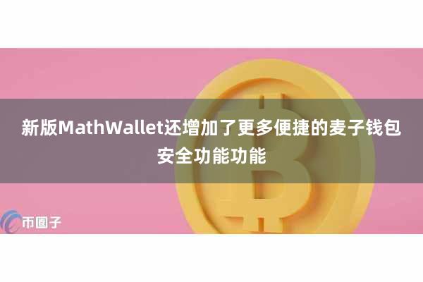 新版MathWallet还增加了更多便捷的麦子钱包安全功能功能