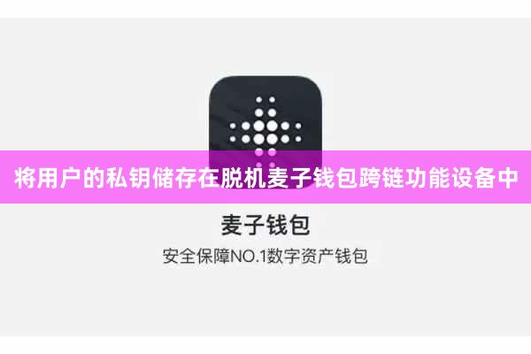 将用户的私钥储存在脱机麦子钱包跨链功能设备中