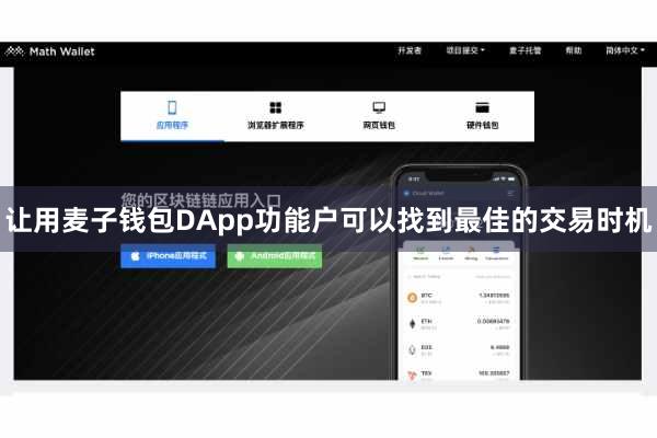 让用麦子钱包DApp功能户可以找到最佳的交易时机